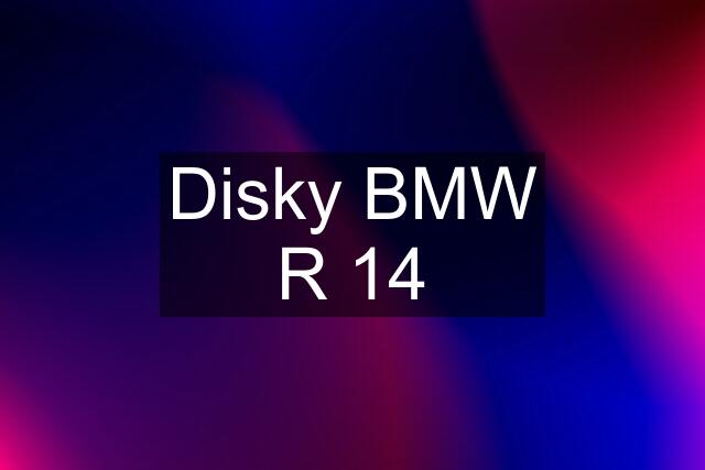 Disky BMW R 14