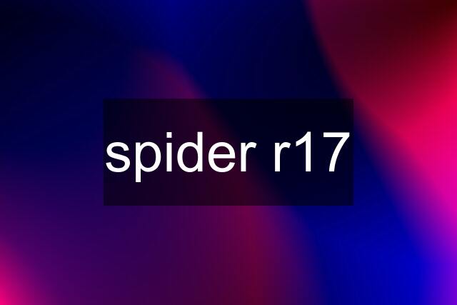 spider r17