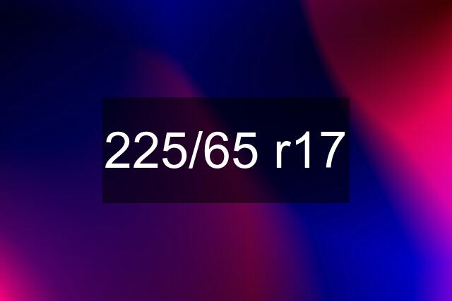 225/65 r17