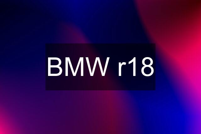 BMW r18