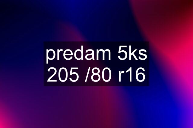 predam 5ks 205 /80 r16