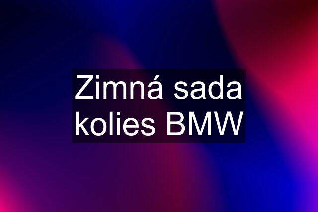 Zimná sada kolies BMW