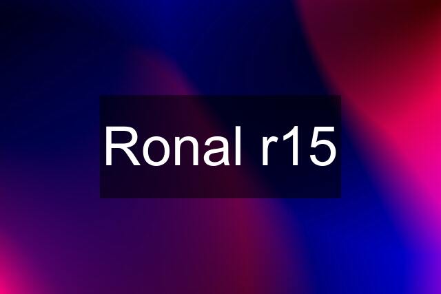 Ronal r15