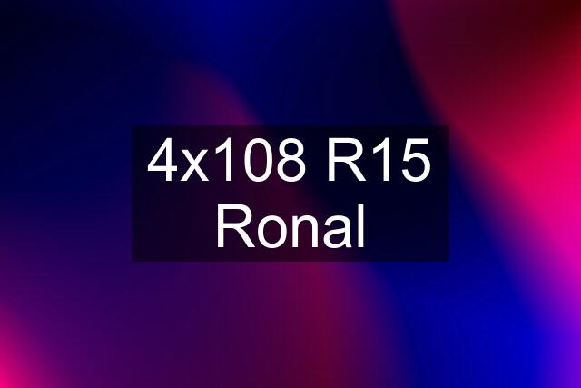 4x108 R15 Ronal