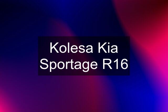 Kolesa Kia Sportage R16