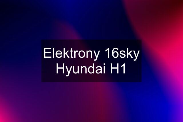 Elektrony 16sky Hyundai H1