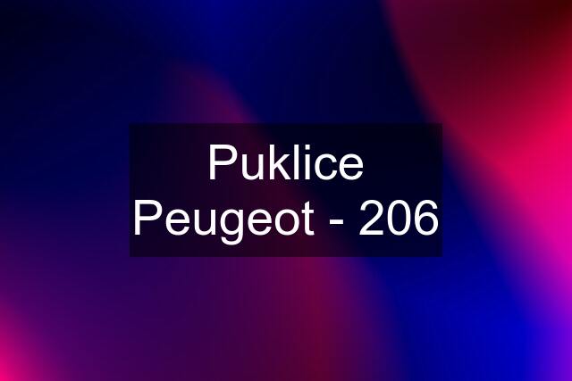 Puklice Peugeot - 206