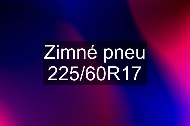 Zimné pneu 225/60R17