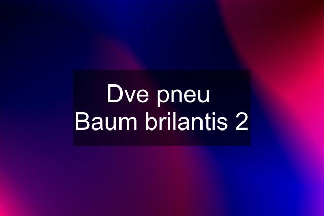 Dve pneu Baum brilantis 2