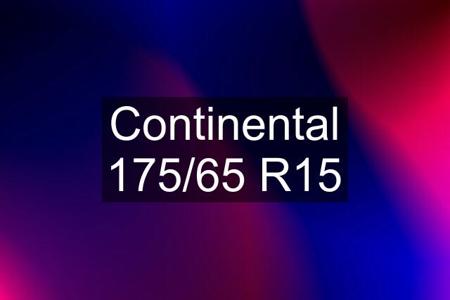 Continental 175/65 R15