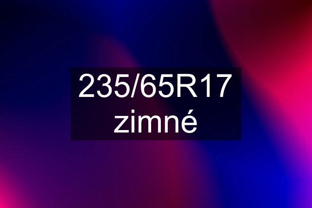 235/65R17 zimné