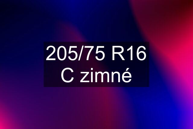 205/75 R16 C zimné