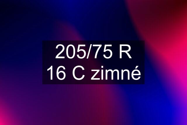 205/75 R 16 C zimné