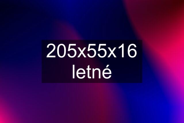 205x55x16 letné