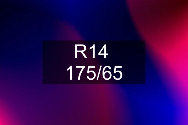 R14  175/65