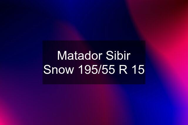 Matador Sibir Snow 195/55 R 15