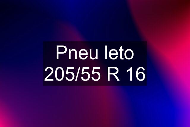 Pneu leto 205/55 R 16