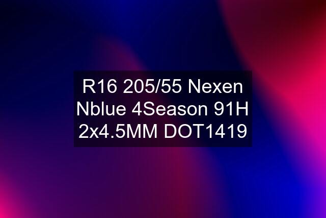 R16 205/55 Nexen Nblue 4Season 91H 2x4.5MM DOT1419