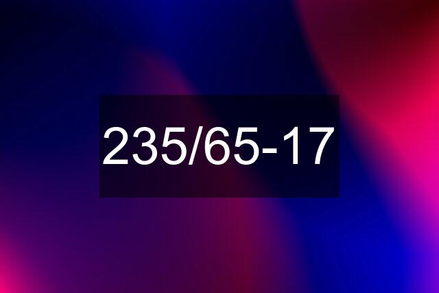 235/65-17
