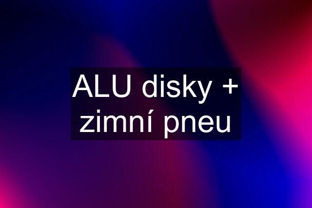 ALU disky + zimní pneu