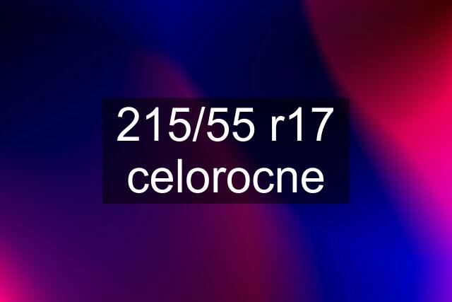 215/55 r17 celorocne