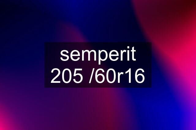 semperit 205 /60r16