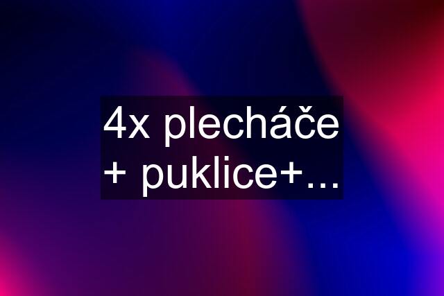 4x plecháče + puklice+...