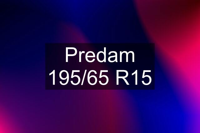 Predam 195/65 R15