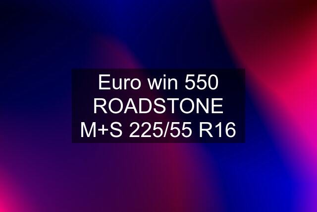 Euro win 550 ROADSTONE M+S 225/55 R16