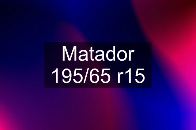 Matador 195/65 r15