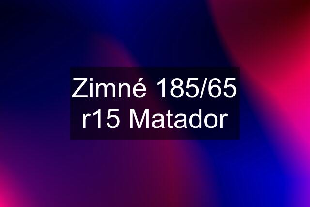 Zimné 185/65 r15 Matador