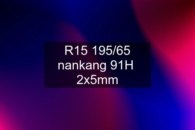 R15 195/65 nankang 91H  2x5mm