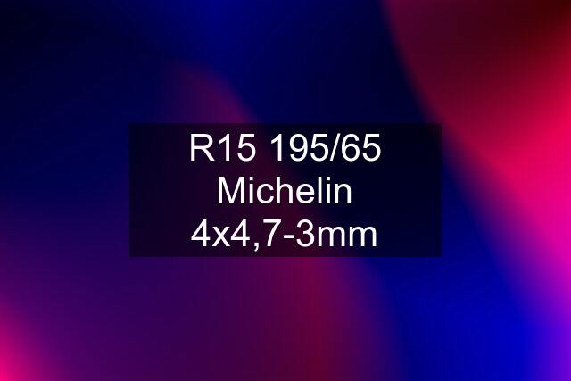 R15 195/65 Michelin 4x4,7-3mm