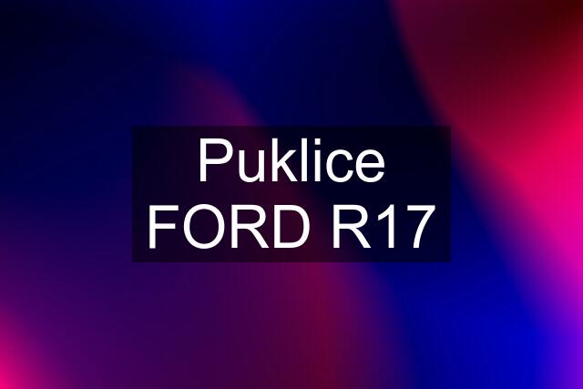 Puklice FORD R17