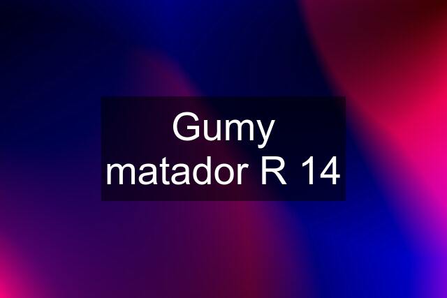 Gumy matador R 14