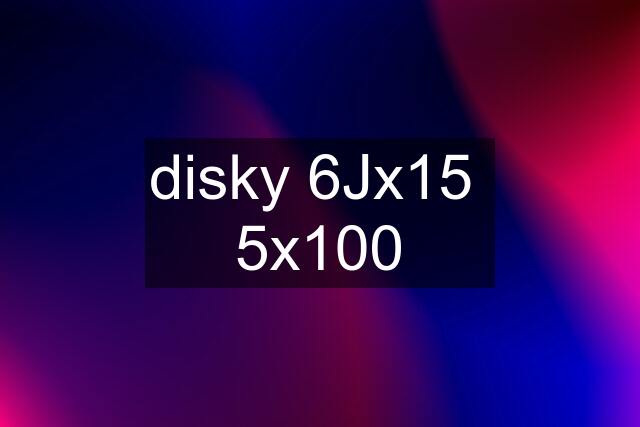 disky 6Jx15  5x100