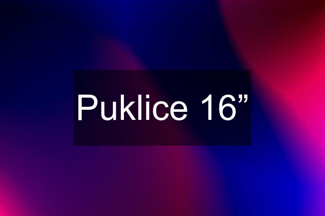 Puklice 16”