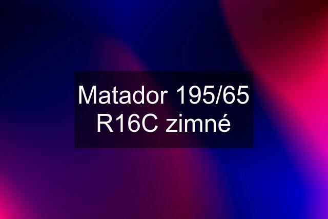 Matador 195/65 R16C zimné