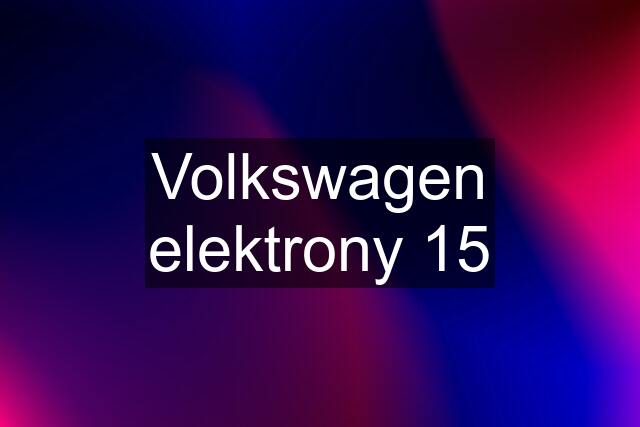 Volkswagen elektrony 15