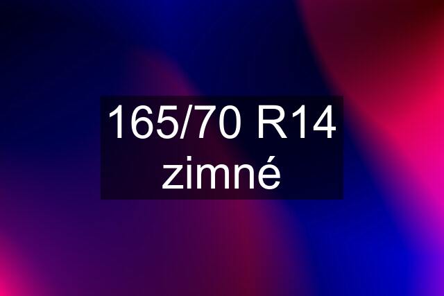 165/70 R14 zimné