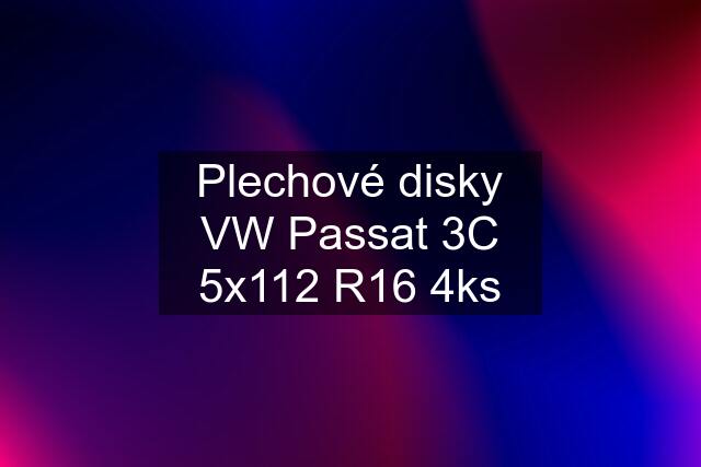 Plechové disky VW Passat 3C 5x112 R16 4ks