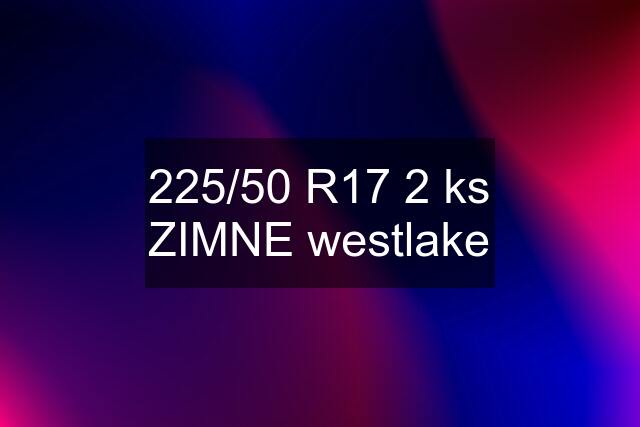 225/50 R17 2 ks ZIMNE westlake