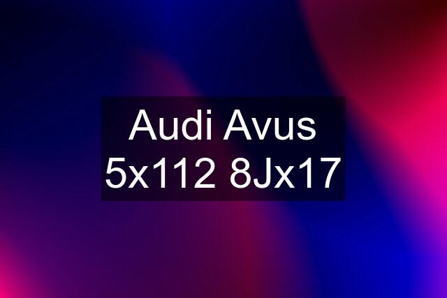 Audi Avus 5x112 8Jx17