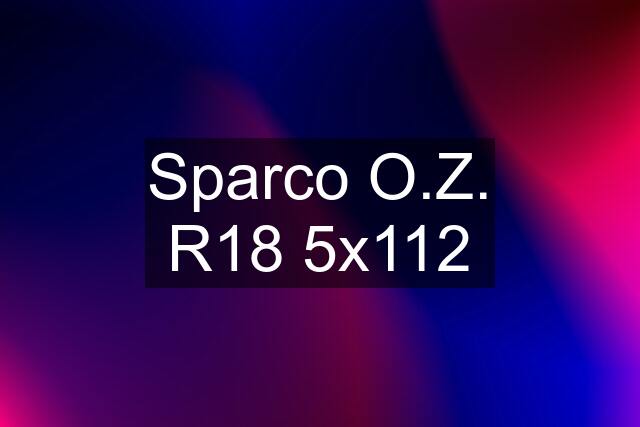 Sparco O.Z. R18 5x112