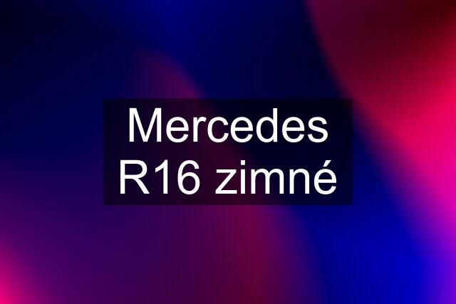 Mercedes R16 zimné