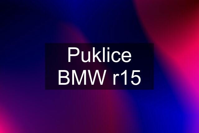 Puklice BMW r15