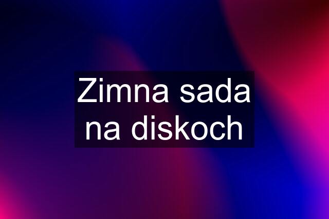 Zimna sada na diskoch