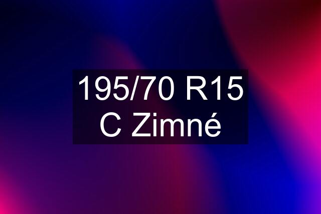 195/70 R15 C Zimné