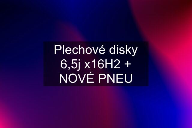 Plechové disky 6,5j x16H2 + NOVÉ PNEU