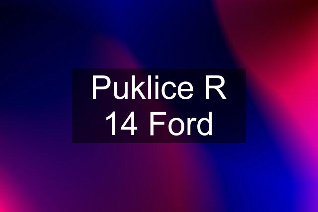 Puklice R 14 Ford